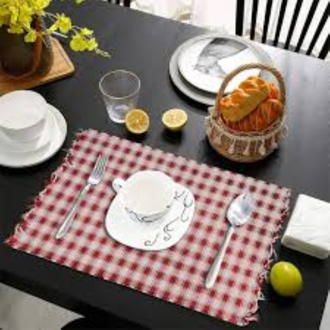 COTTON PLACEMAT/DINING MAT 6PCS 33X48CM